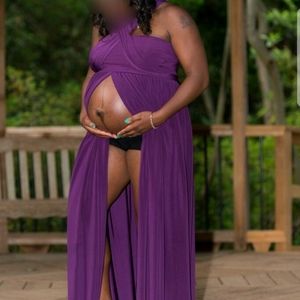 Lavender/Purple Maternity Dress